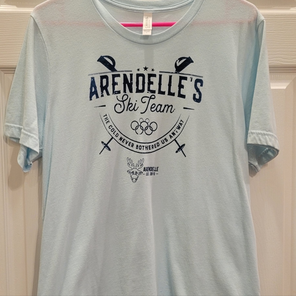 Disney Frozen Themed Arendelle Ski Team Shirt EUC